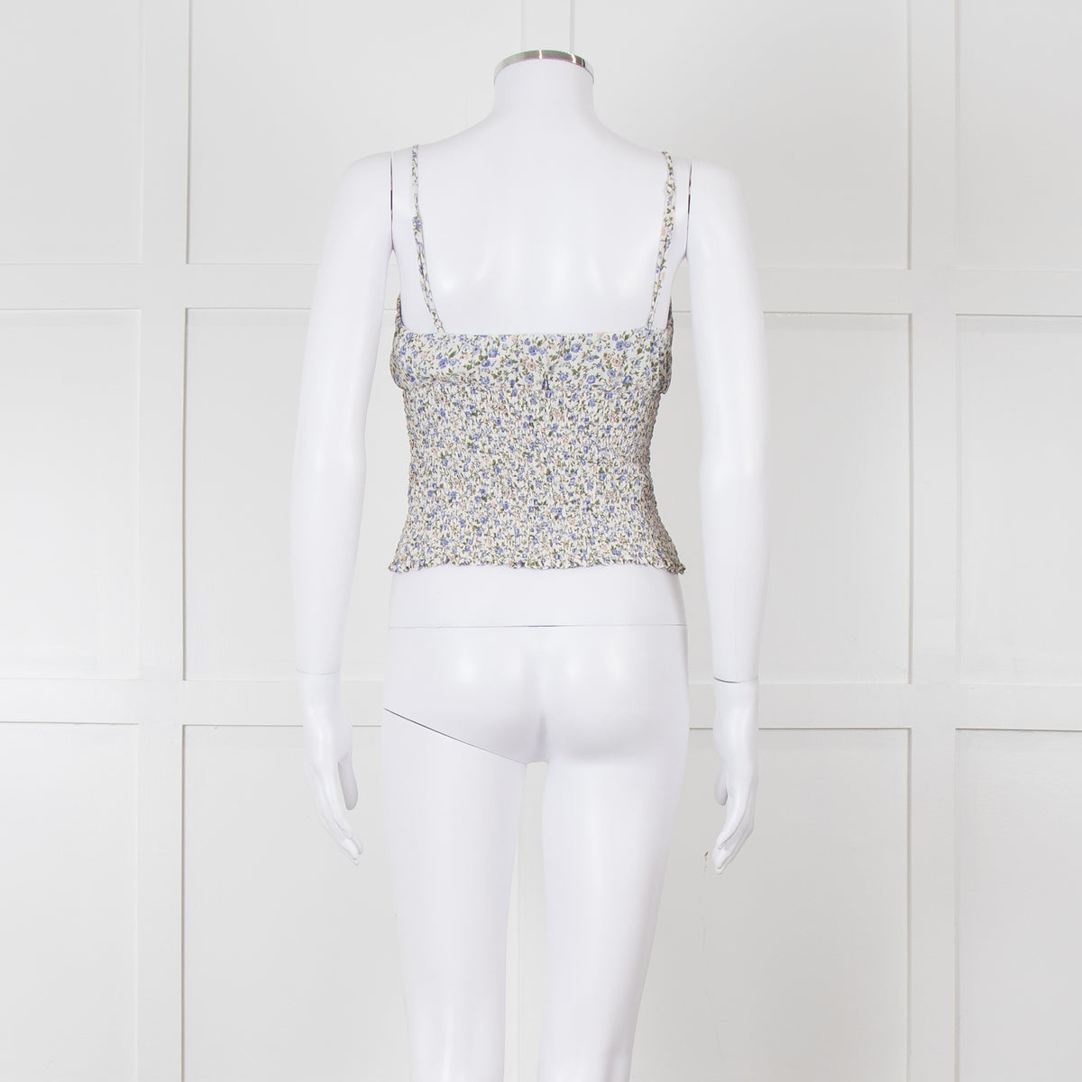 Reformation Ditsy Floral Shirred Camisole Top
