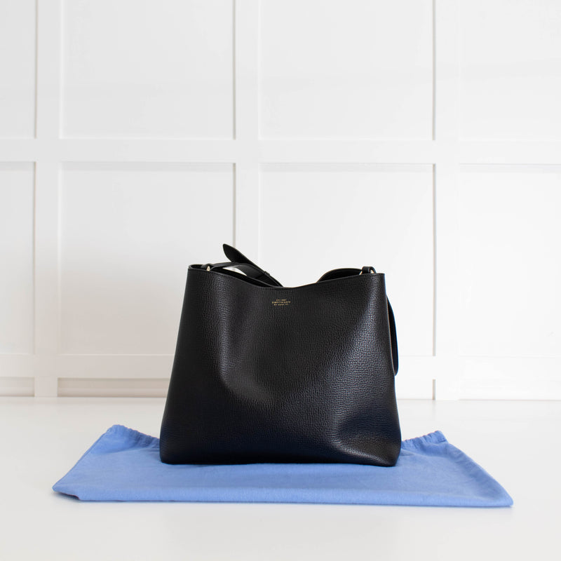 Smythson Black Shoulder Bag