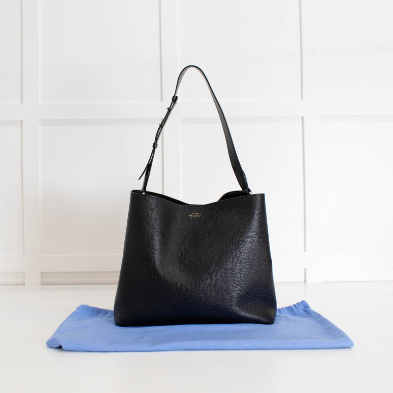 Smythson Black Shoulder Bag
