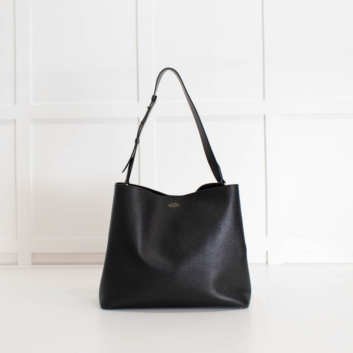 Smythson Black Shoulder Bag