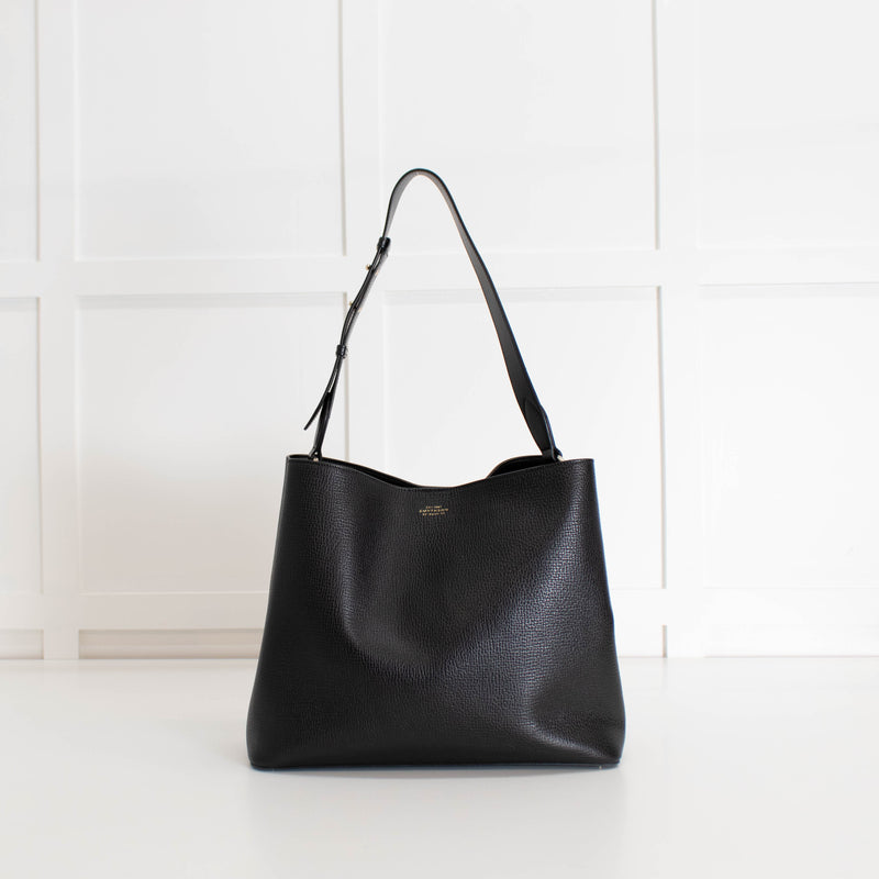 Smythson Black Shoulder Bag