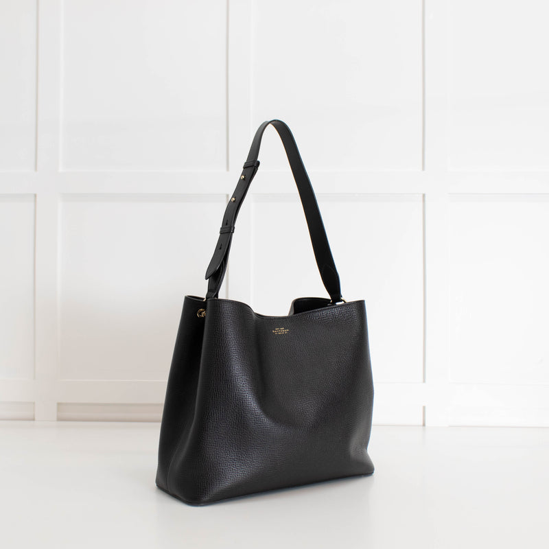 Smythson Black Shoulder Bag