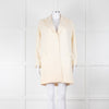 Amina Rubinacci Cream Wool Single Breasted Coat