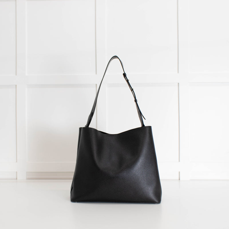 Smythson Black Shoulder Bag