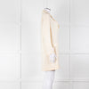 Amina Rubinacci Cream Wool Single Breasted Coat