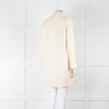 Amina Rubinacci Cream Wool Single Breasted Coat