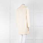 Amina Rubinacci Cream Wool Single Breasted Coat