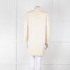Amina Rubinacci Cream Wool Single Breasted Coat