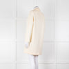 Amina Rubinacci Cream Wool Single Breasted Coat