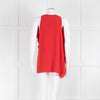 Joseph Red Raw Edge Sleeveless Top