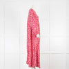 Natalie Martin Cream And Pink Floral Maxi Kaftan Long Sleeved Dress
