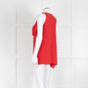 Joseph Red Raw Edge Sleeveless Top