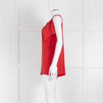 Joseph Red Raw Edge Sleeveless Top