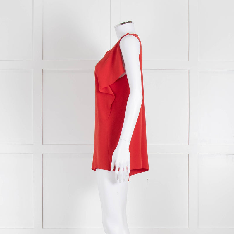 Joseph Red Raw Edge Sleeveless Top
