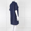 Equipment Navy Linen Shift Dress with Pockets