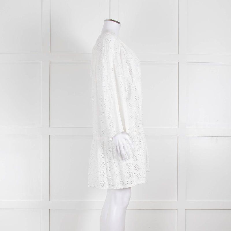 Melissa Odabash White Broderie Anglaise Tunic Dress