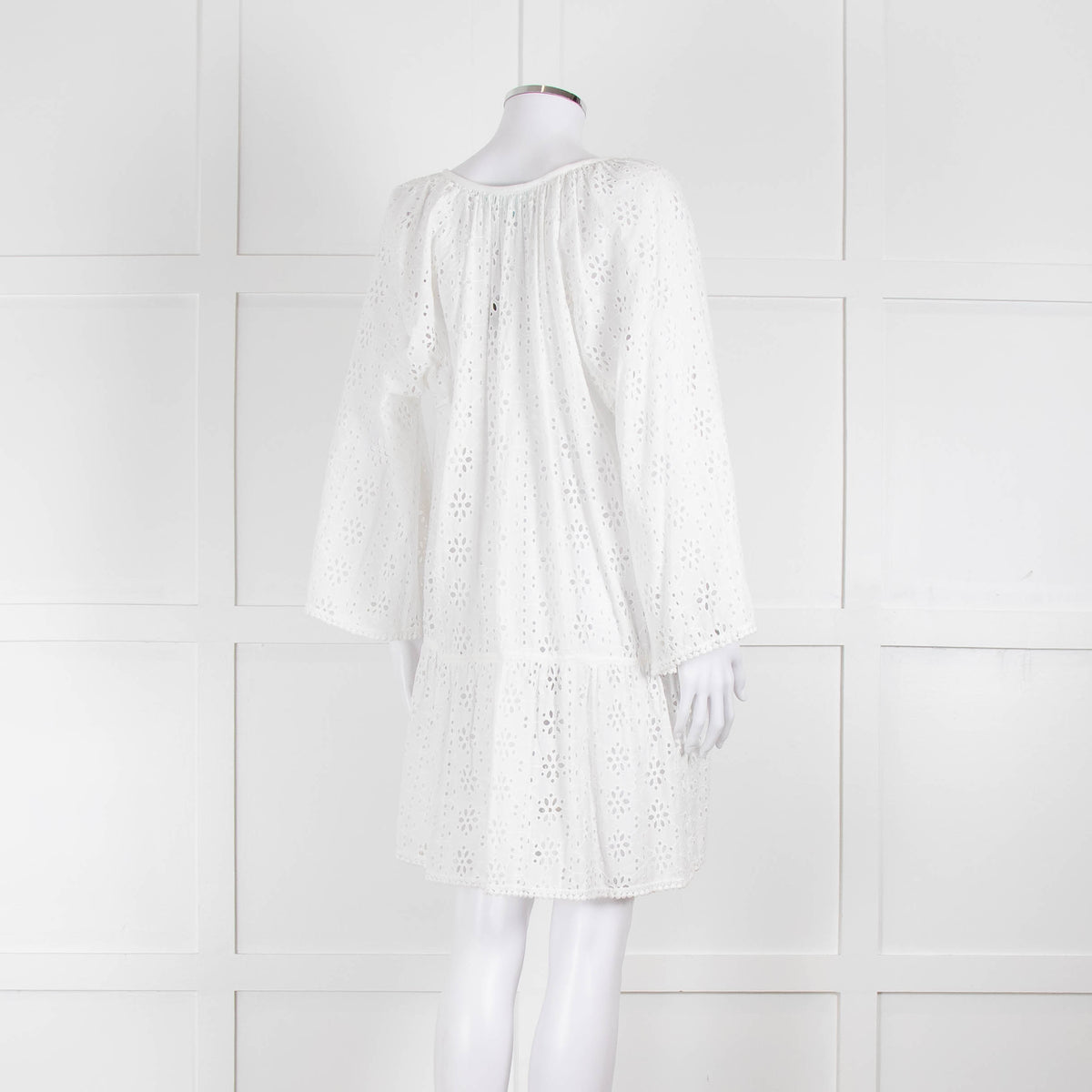 Melissa Odabash White Broderie Anglaise Tunic Dress
