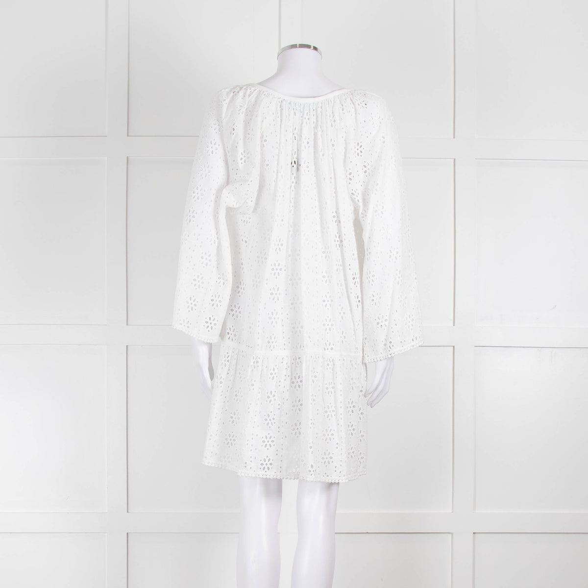 Melissa Odabash White Broderie Anglaise Tunic Dress
