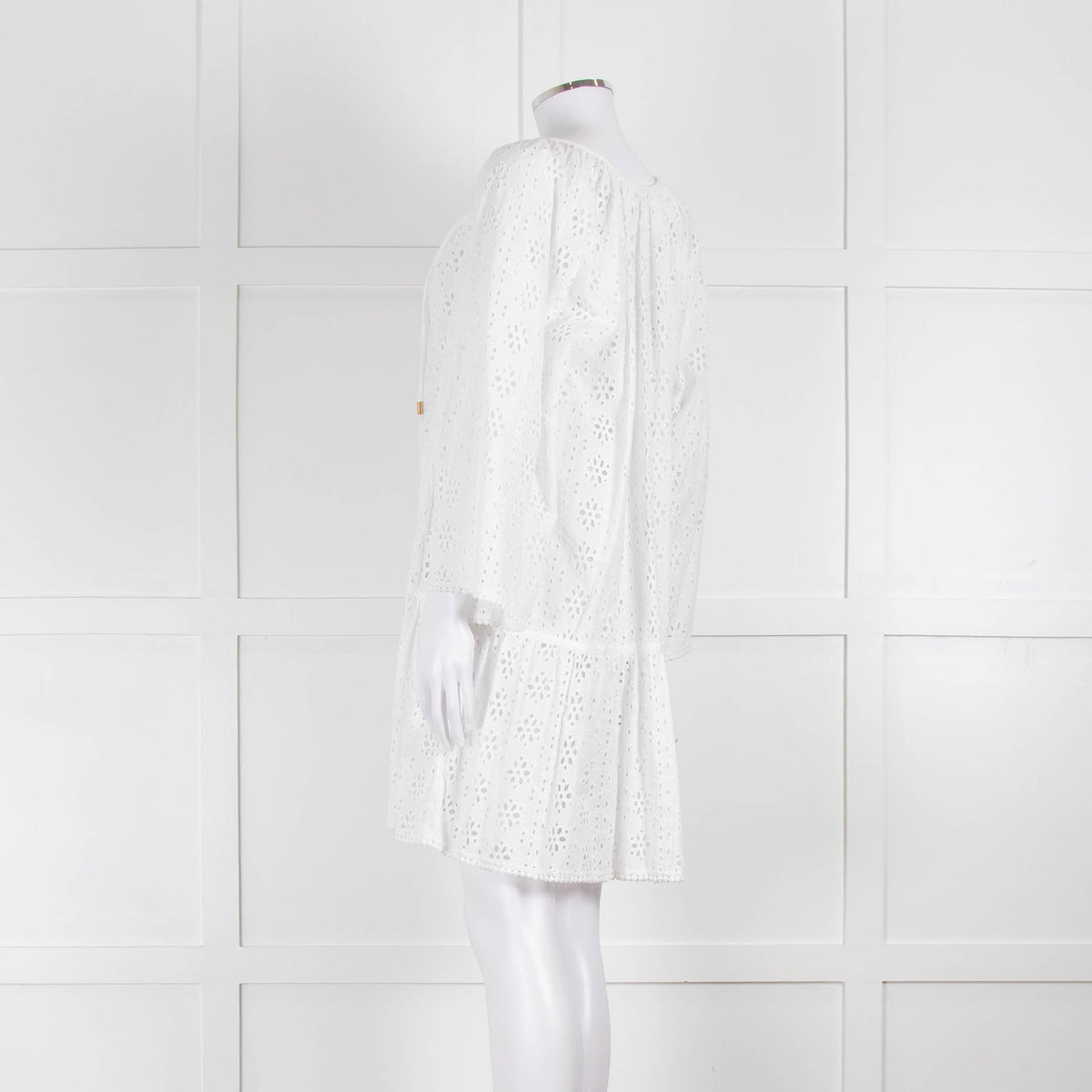 Melissa Odabash White Broderie Anglaise Tunic Dress