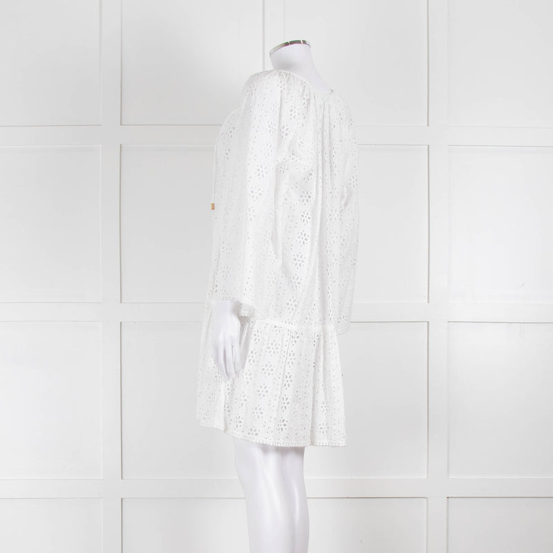 Melissa Odabash White Broderie Anglaise Tunic Dress