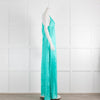 JUCCA Turquoise Green Shimmer Strappy Dress
