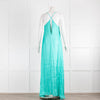 JUCCA Turquoise Green Shimmer Strappy Dress