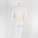 Dolce & Gabbana Cream Red Floral Front Cardigan