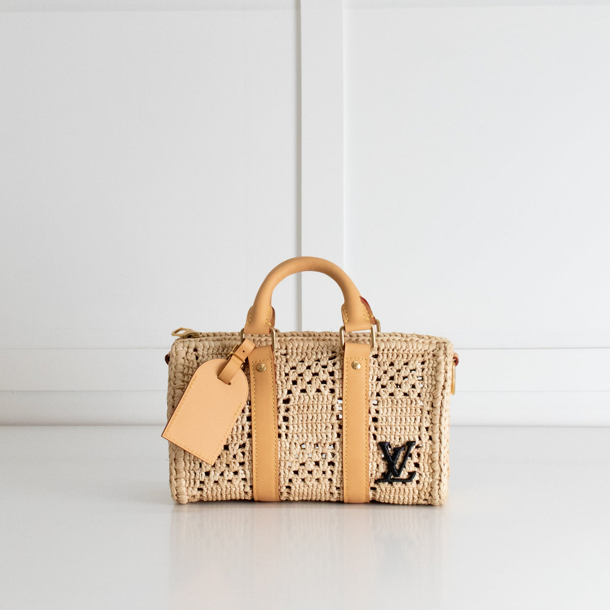 Louis Vuitton Raffia Keepall 25 Bandouliere