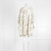 Anaak Cream And Khaki Oversized Cheesecloth Dress