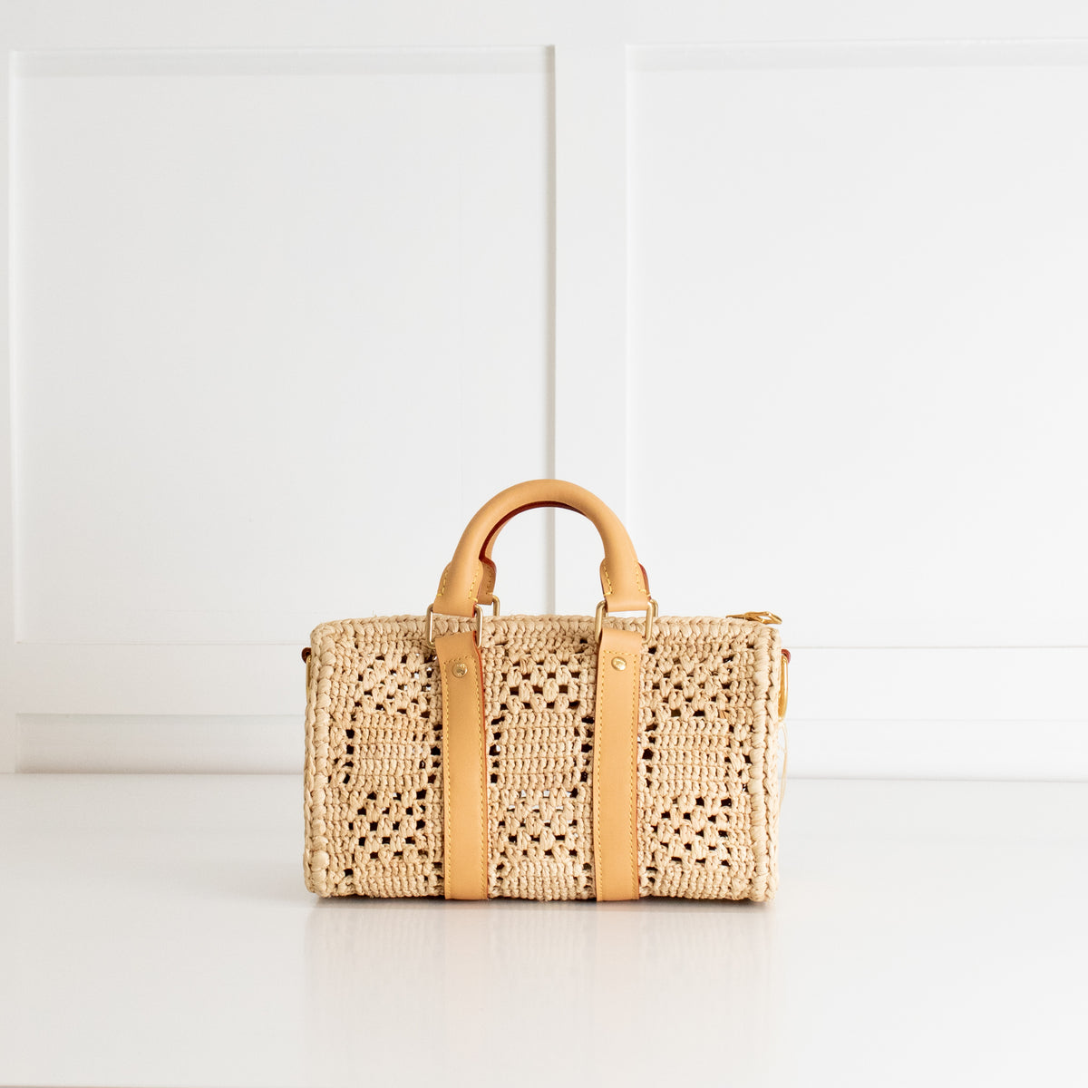 Louis Vuitton Raffia Keepall 25 Bandouliere