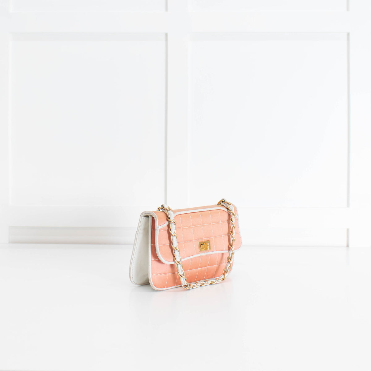 Chanel Pink Satin Reissue Shoulder Bag