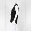 Givenchy Black Silk Frill Trim Sleeveless Top