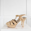 Saint Laurent Beige Tribute 75 Heeled Sandal