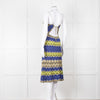 Missoni Metallic Green Blue Halterneck Sun Dress