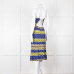 Missoni Metallic Green Blue Halterneck Sun Dress