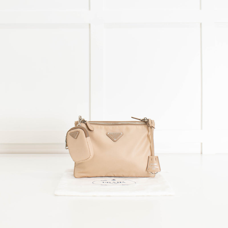 Prada Beige Nylon Re-Edition 2000 Crossbody Bag