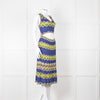 Missoni Metallic Green Blue Halterneck Sun Dress