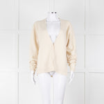 Raey Cream Cashmere Cardigan