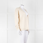 Raey Cream Cashmere Cardigan