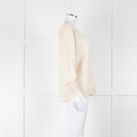 Raey Cream Cashmere Cardigan