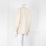 Raey Cream Cashmere Cardigan
