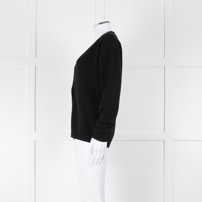 Raey Black Cashmere Cardigan