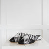 Pons Quintana Black & White Weave Mule