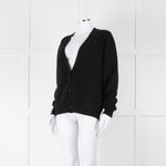 Raey Black Cashmere Cardigan