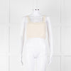 Raey Cream Cropped Cashmere Vest