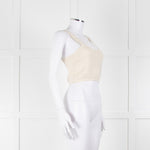 Raey Cream Cropped Cashmere Vest