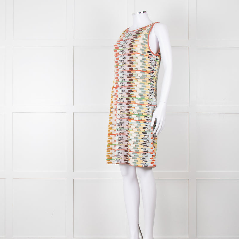 Missoni Multi Coloured Sleeveless Knee Length Dress