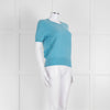Naadam Pale Blue Cashmere Short Sleeve Sweater