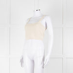 Raey Cream Cropped Cashmere Vest