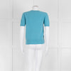 Naadam Pale Blue Cashmere Short Sleeve Sweater